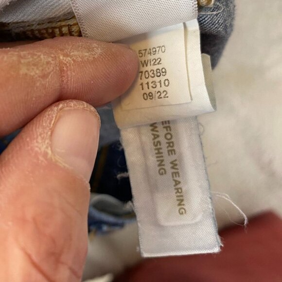 Loft Womens Jeans 26/2P High-Rise Skinny Stretch Blue Denim Dark Wash Casual - Picture 10 of 15